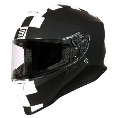 Шлем (интеграл) ORIGINE DINAMO Contest (XL) белый/черный матовый