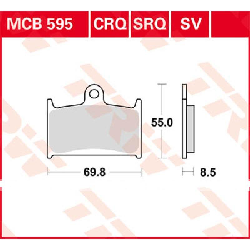 Колодки диск.торм.MCB595