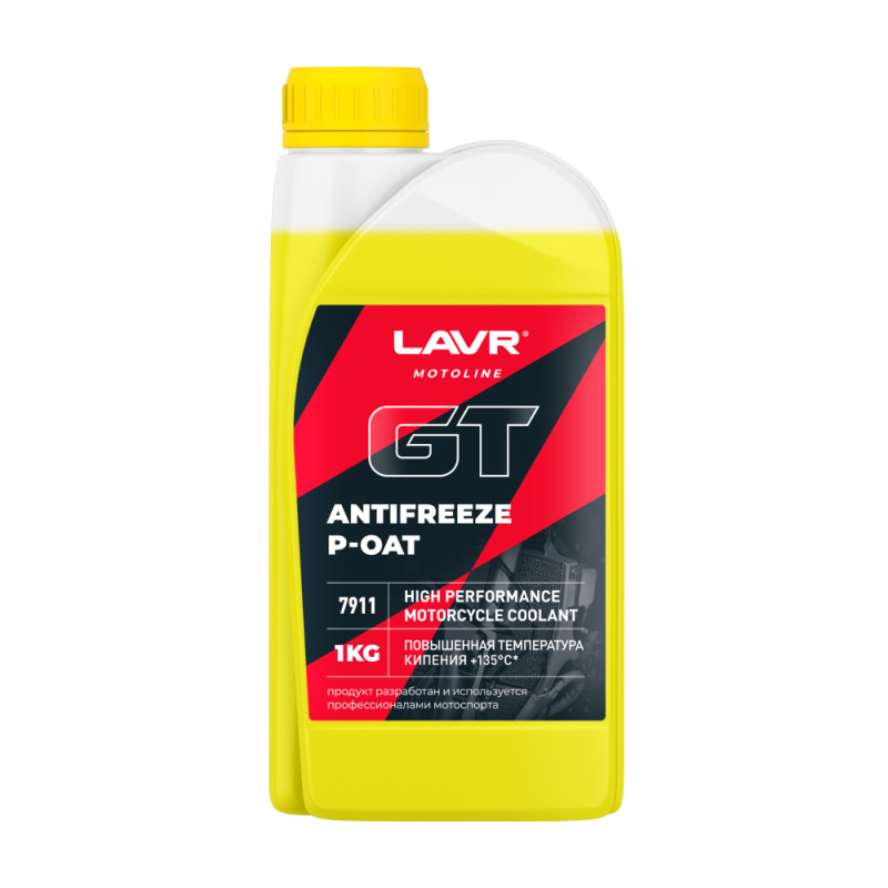 Антифриз для мотоцикла LAVR GT P-OAT 1lt