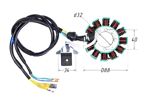 Статор генератора 4Т CG150 12 кат