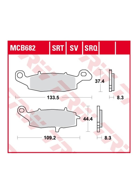 Колодки диск.торм.MCB682