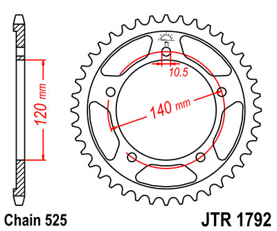 Звезда ведомая JTR 1792.43