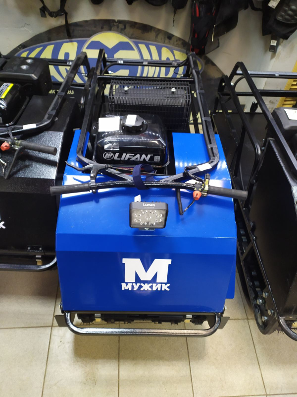Мотобуксировщик Мужик LUXE-500/1450 18.5л/с (катковая подвеска)