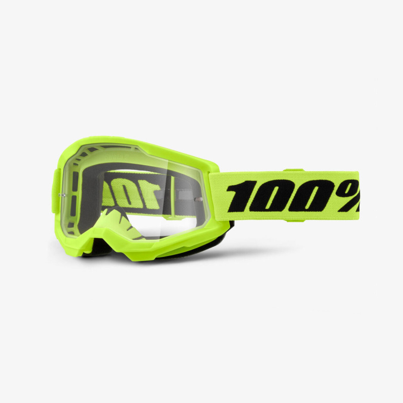 Очки 100% Strata 2 Neon Yellow/Clear