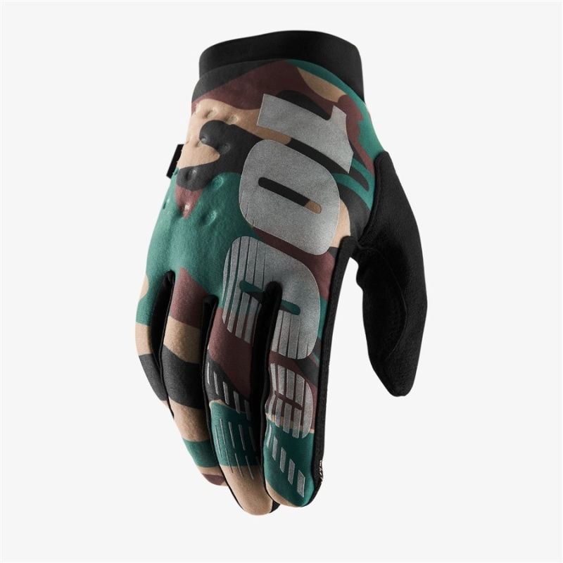 Перчатки 100% Brisker Glove (Camo/Black) XL