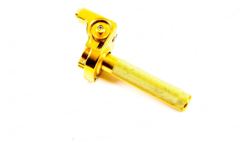 Ручка газа CNC алюминиевая желтая