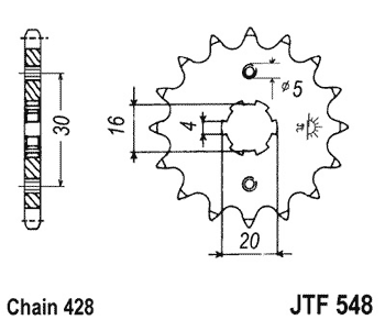 Звезда ведущая JTF 548.14