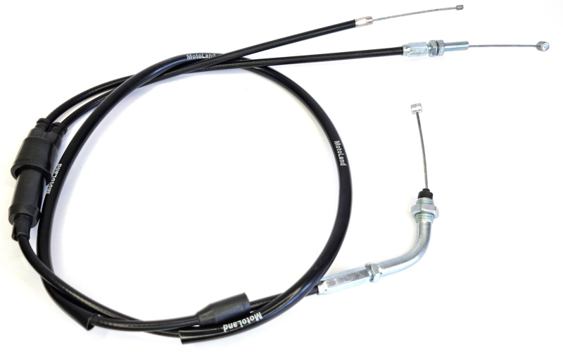 Трос газа двойной с загибом 4T L-900 (ускор/насос)