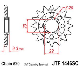 Звезда ведущая JTF 1446.13