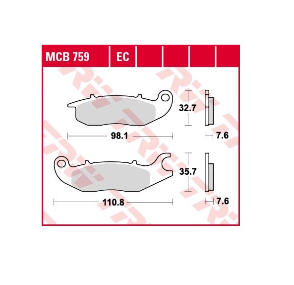 Колодки диск.торм.MCB759