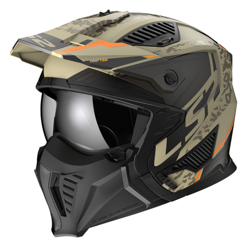 Шлем (стритфайтер) LS2 OF606 (M) DRIFTER DEVOR MATT SAND