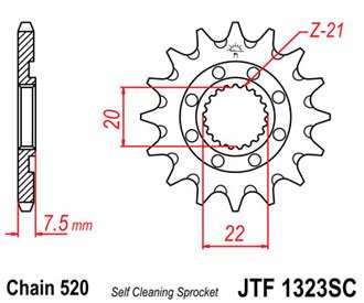 Звезда ведущая JTF 1323.13SC