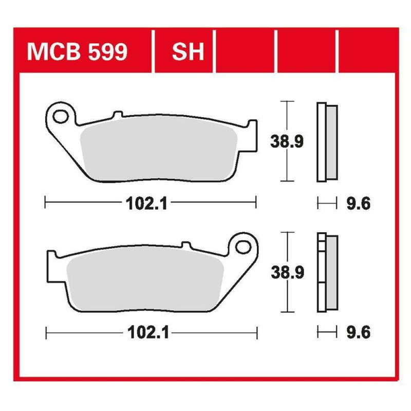 Колодки диск.торм.MCB599 SH