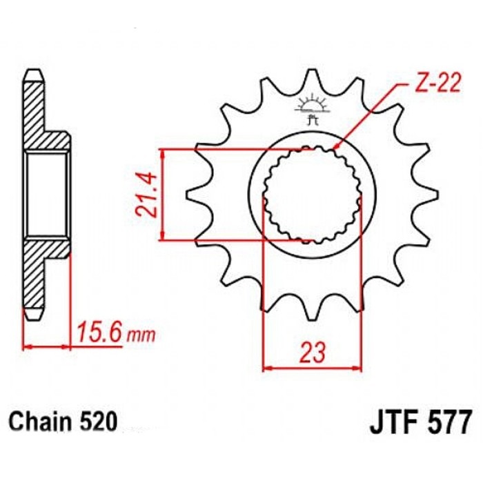Звезда ведущая JTF 577.14