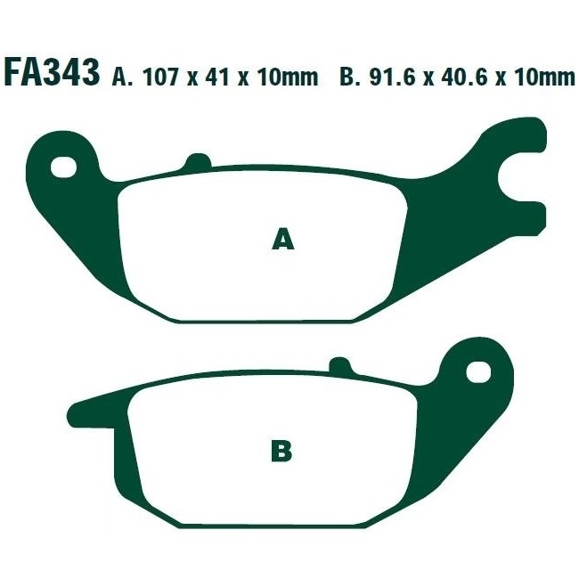 Колодки тормозные диск FA343 задние Seven, Onix, Sport 003 с 2022
