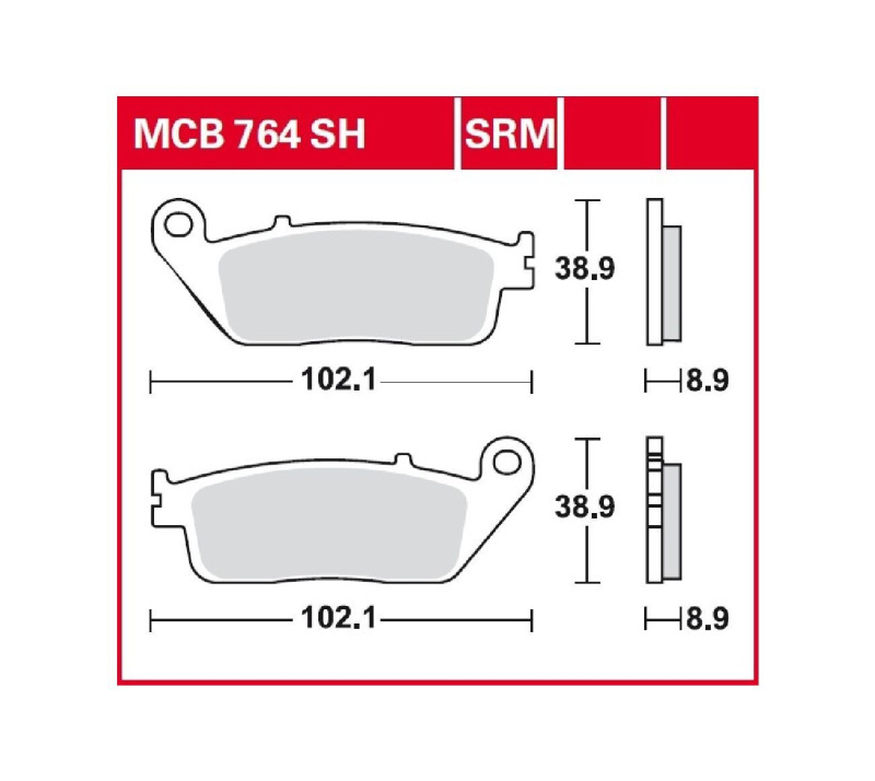Колодки тормозные диск MCB764SH