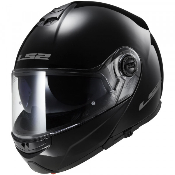 Шлем снегоходный (модуляр) LS2 FF325 (M) Strobe electric SNOW GLOSS BLACK