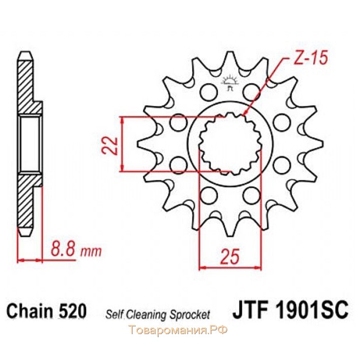 Звезда ведущая JTF 1901.15SC