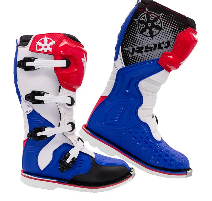 Мотоботы RYO Racing MX3 (39) синий/белый/красный
