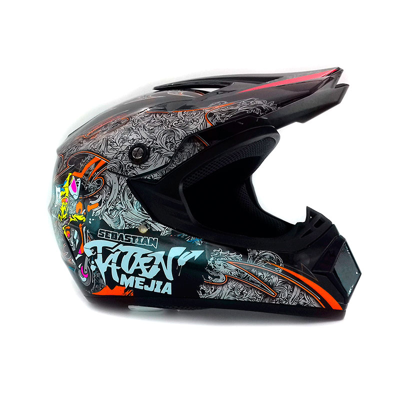 Шлем (кроссовый) Tiane Sebastian Mejia черный XL