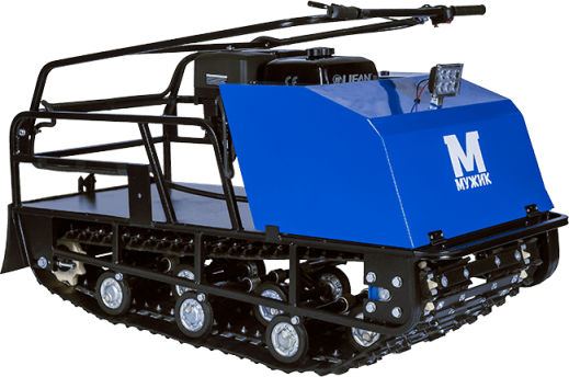 Мотобуксировщик Мужик К-600/1700 15л/с (катковая подвеска