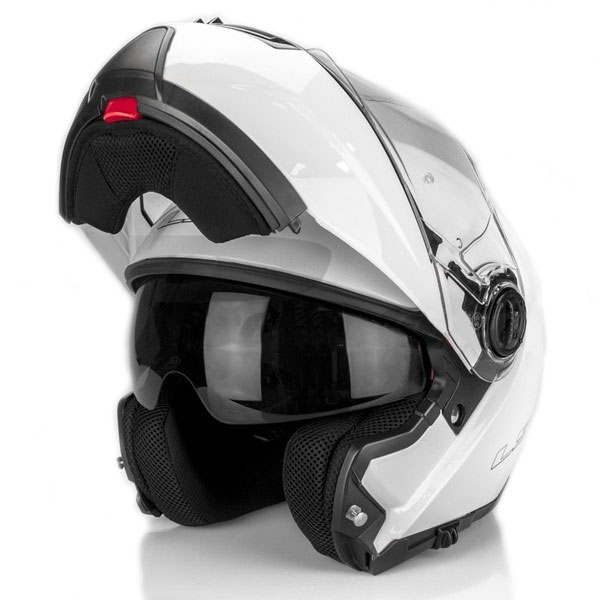 Шлем снегоходный (модуляр) LS2 FF325 (M) Strobe electric SNOW GLOSS WHITE