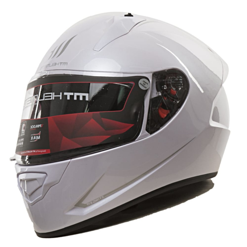 Шлем (интеграл) MT (S) MATRIX Single mono GLOSS PERL WHITE