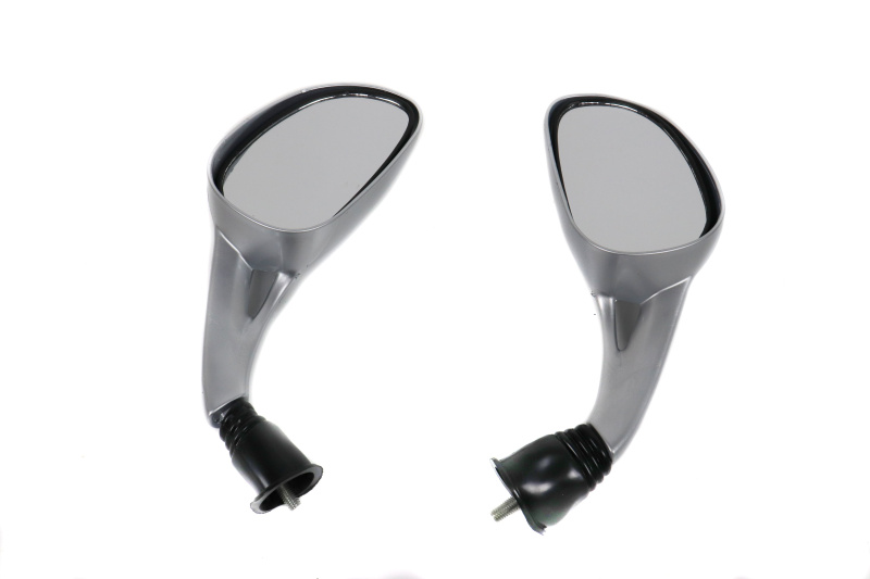 Зеркала 066 10мм каплевидные серебристые