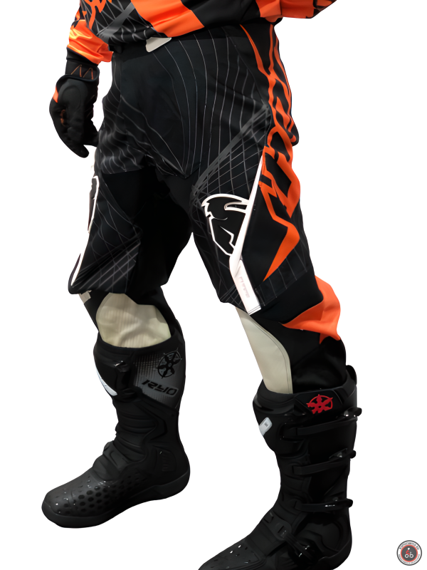 Брюки для мотокросса THOR (30M) Phase Spiral черный/оранжевый