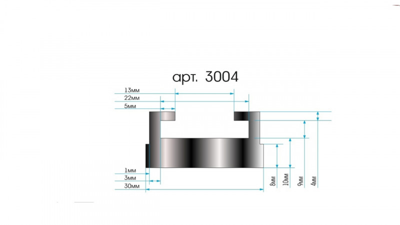 Накладка на полоз 3004 Arctic Cat (164см)