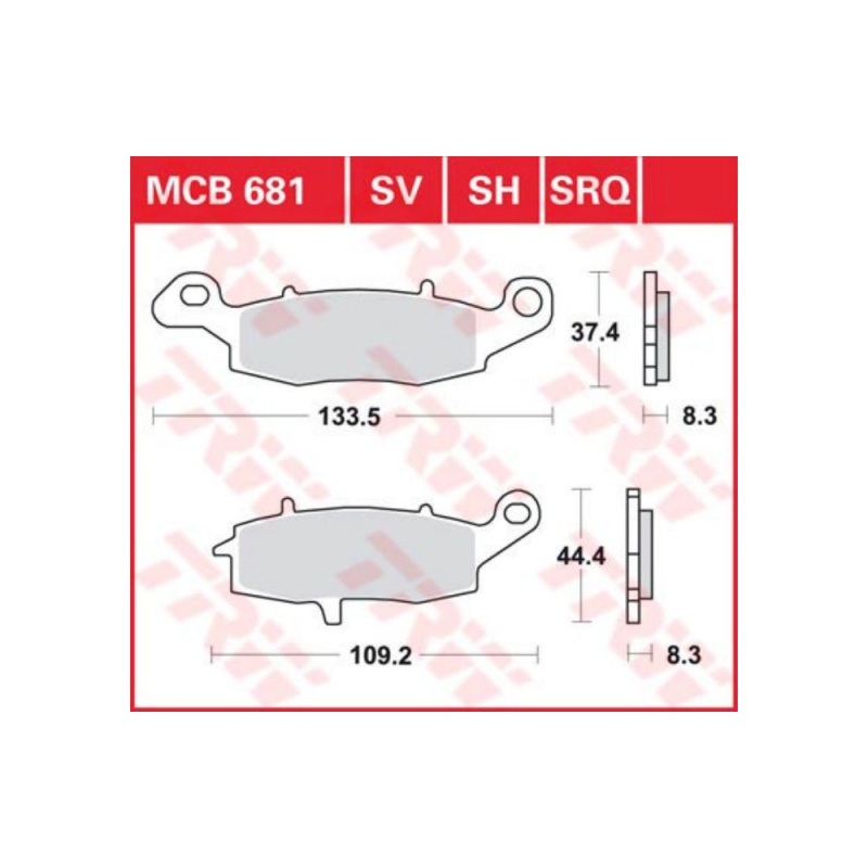 Колодки диск.торм.MCB681