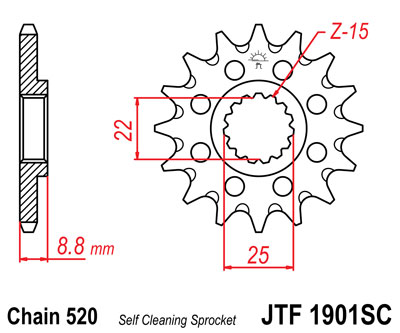 Звезда ведущая JTF 1901 13SC